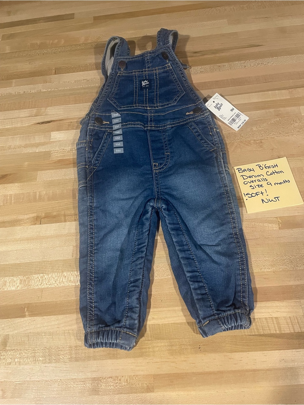 Baby B'gosh Denim Overalls in Dark Blue